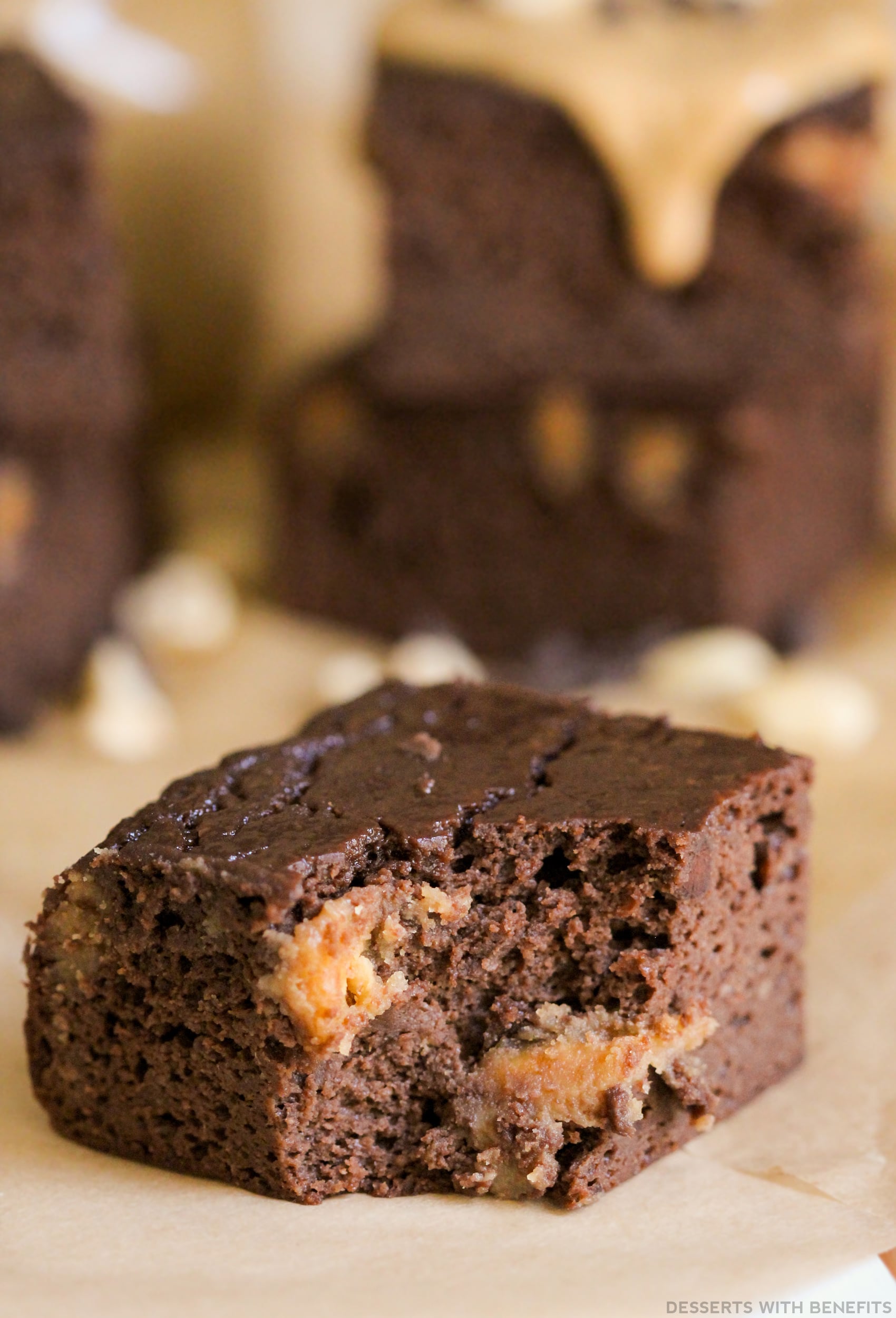 Desserts With Benefits Healthy Peanut Butter Brownies with ...