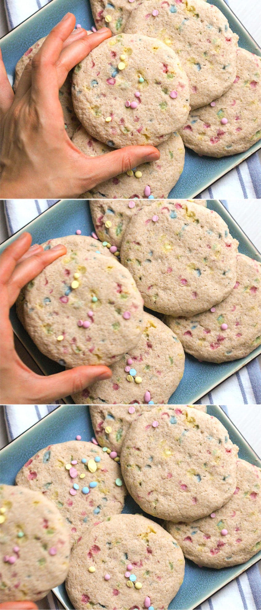 Healthy Funfetti Sugar Cookies recipe (all natural, sugar free, gluten free, dairy free, vegan) - Healthy Dessert Recipes at Desserts with Benefits