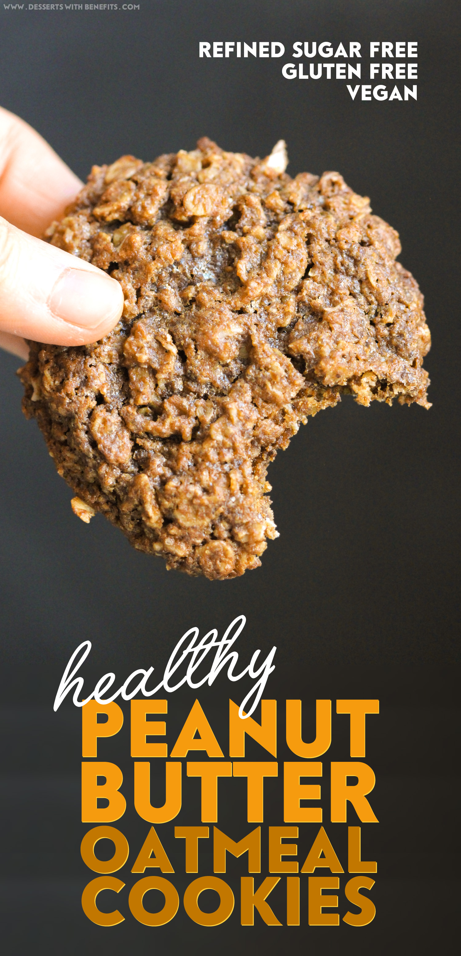30 healthy 30 minute dessert recipes -- 1/30: Chewy Peanut Butter Oatmeal Cookies