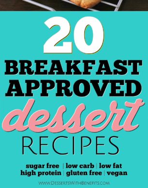 20 Healthy Desserts You Can Eat For Breakfast! From Homemade Pop Tarts to Fudge Brownies to Cupcakes and more... and yes, they're ALL breakfast-approved! With refined sugar free, low carb, low fat, high protein, gluten free, and vegan options, this roundup is for everyone!