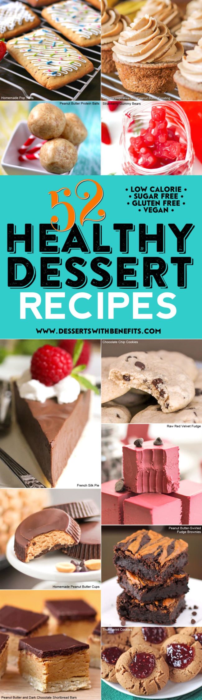 20 Healthy Dessert Recipes   Gluten Free, Vegan, Low Carb, Paleo, Keto