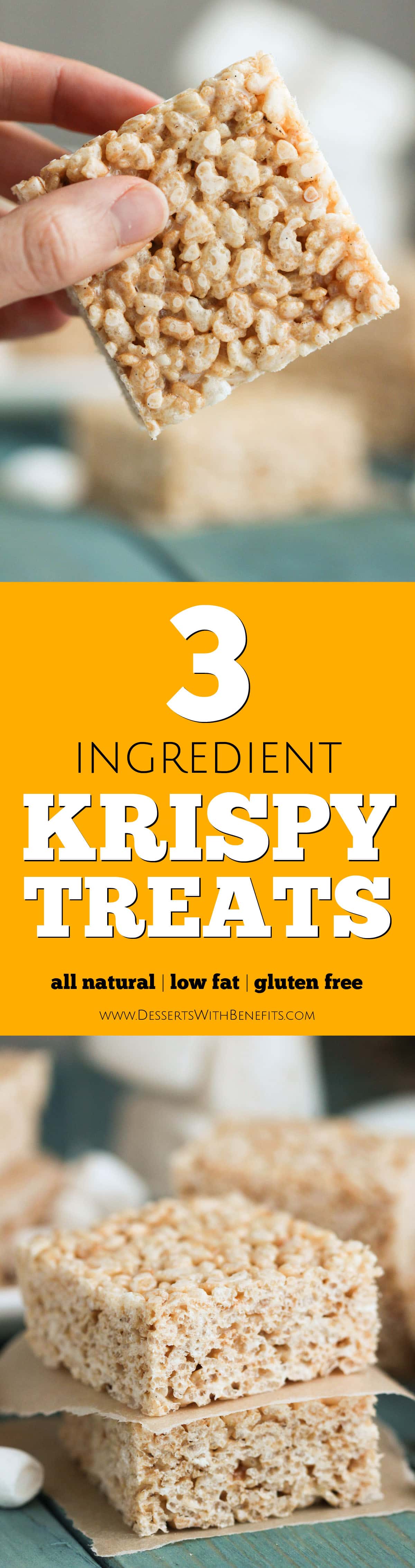30 healthy 30 minute dessert recipes -- 1/30 3-ingredient Healthy Krispy Treats