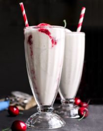 Who else loves ice cream floats? Yup, ME TOO. Here’s a super easy recipe to make a super simple, guilt-free ice cream float. This Healthy Black Cherry Ice Cream Float is all natural, sugar free, low calorie, and gluten free too, but it sure doesn’t taste like it. -- Healthy Dessert Recipes with sugar free, low calorie, low fat, high protein, gluten free, dairy free, and vegan options at the Desserts With Benefits Blog (www.DessertsWithBenefits.com)