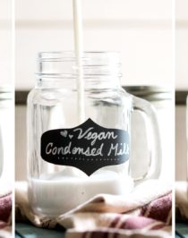 (How to Make DIY Condensed Milk) This super easy 3-ingredient Healthy Homemade Vegan Sweetened Condensed Milk is sweet, thick, rich and creamy, yet sugar free and low carb! Healthy Dessert Recipes with sugar free, low calorie, low fat, low carb, high protein, gluten free, dairy free, vegan, and raw options at the Desserts With Benefits Blog (www.DessertsWithBenefits.com)