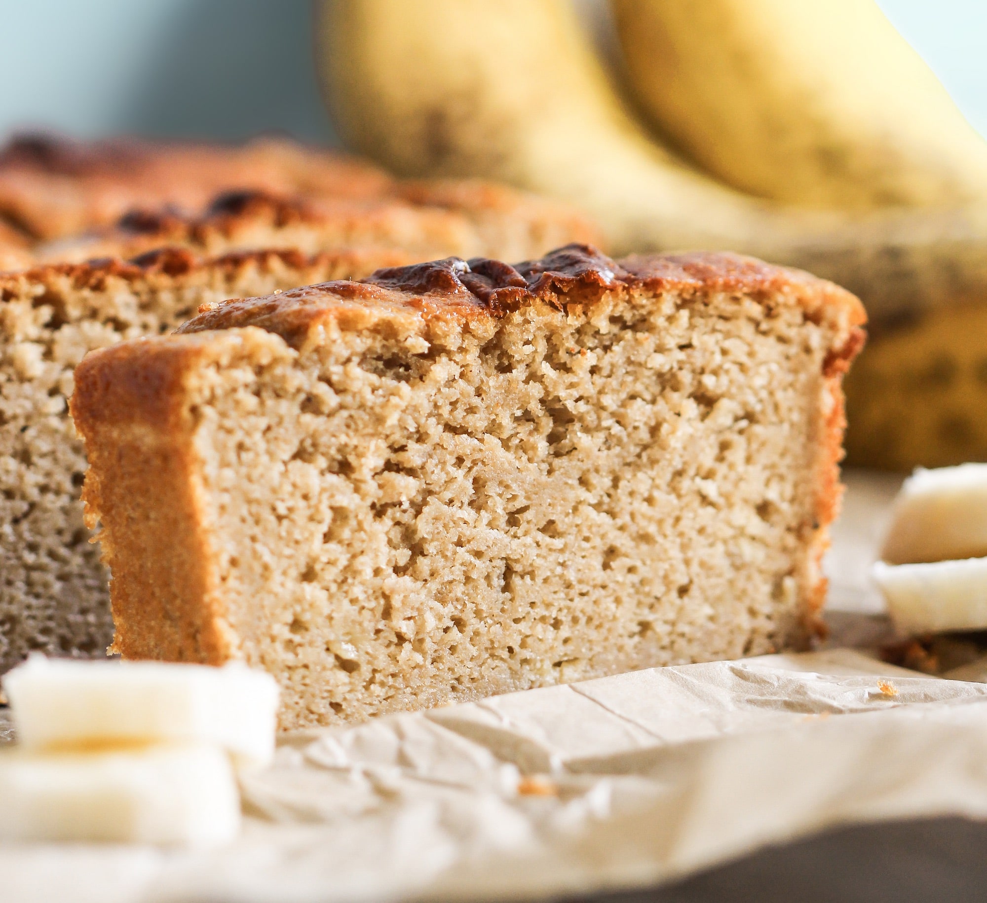 Banana Pound Cake With Caramel Cream Cheese Glaze - Burrata and Bubbles