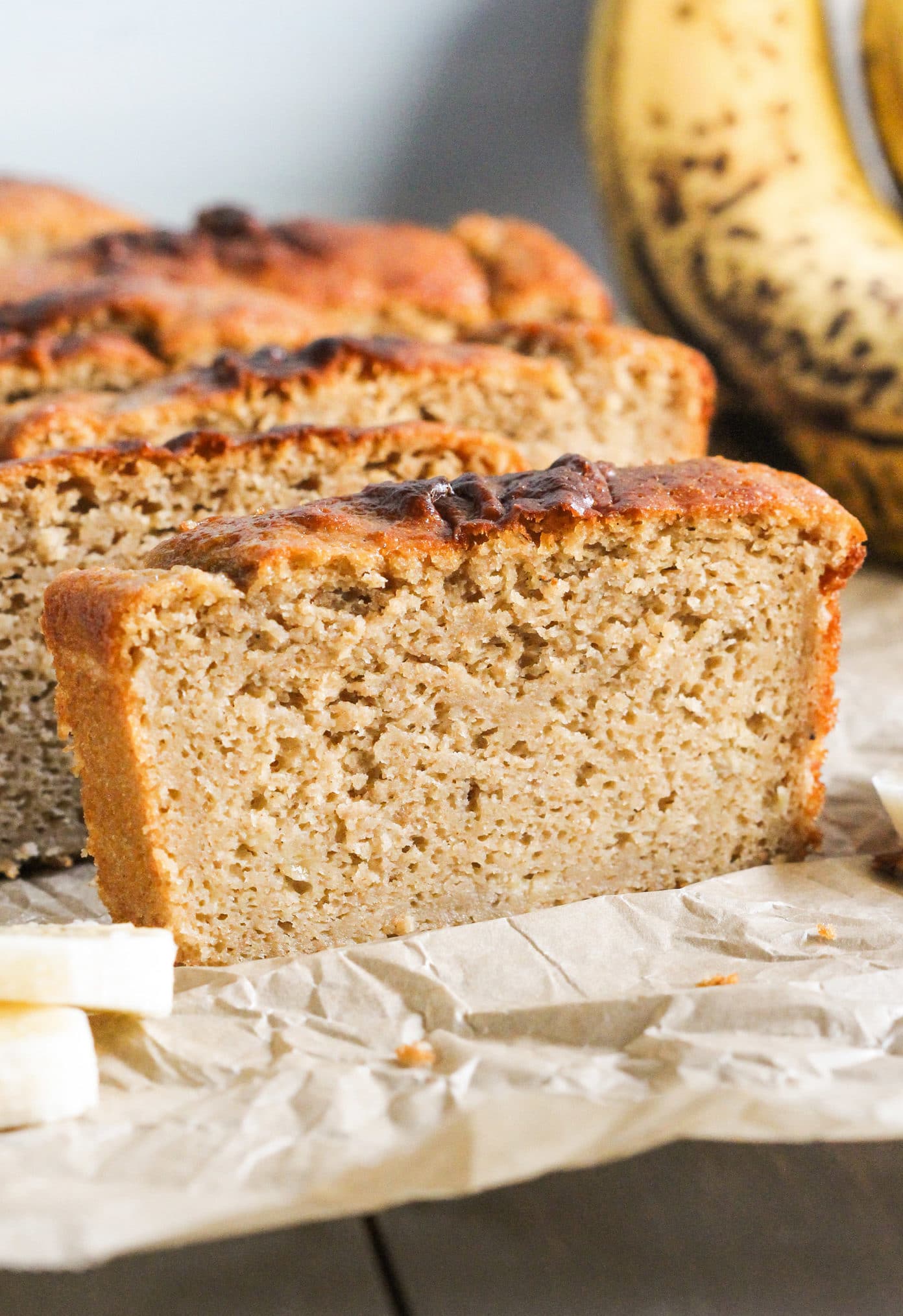 Banana Pound Cake with Peanut Butter Frosting | Spicedblog