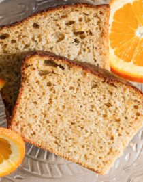 This Healthy BOOZY Orange Pound Cake is sweet, buttery, and full of refreshing orange flavor. You'd never know it's low sugar, high protein, and whole grain, and you’d DEFINITELY never guess that it’s made without butter! Healthy Dessert Recipes with sugar free, low calorie, low fat, low carb, high protein, gluten free, dairy free, vegan, and raw options at the Desserts With Benefits Blog (www.DessertsWithBenefits.com)