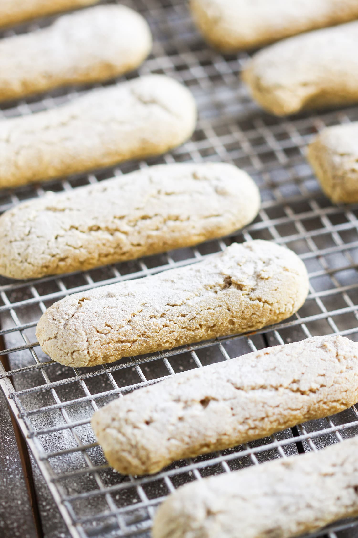 Did you know you can make Ladyfingers AT HOME?! Oh yes! These Healthy Homemade Ladyfingers are soft, sweet, and full of flavor. Perfect in Tiramisu or completely on their own. You'd never know they’re sugar free, low fat, low calorie, gluten free, AND vegan! Healthy Dessert Recipes with low carb, high protein, dairy free, and raw options at the Desserts With Benefits Blog (www.DessertsWithBenefits.com)