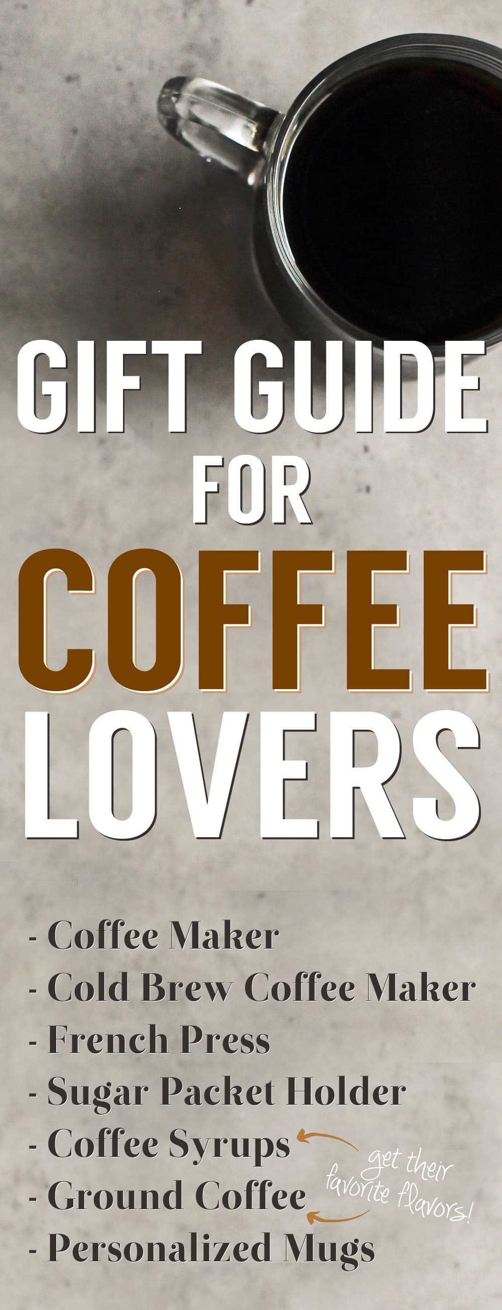 Gift Guide for Coffee Lovers from the Desserts With Benefits Blog (www.DessertsWithBenefits.com)