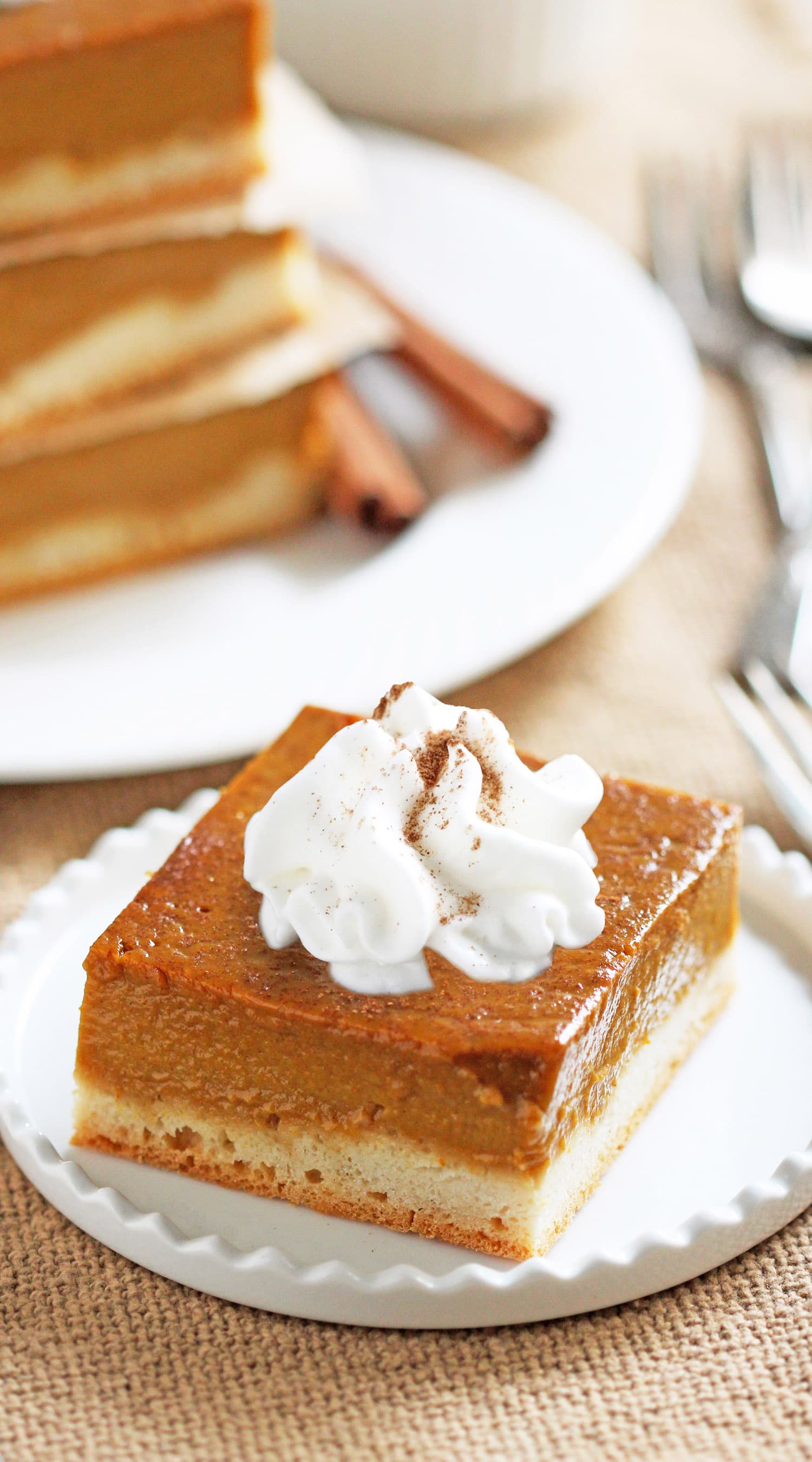 Guilt Free Pumpkin Pie Bars Recipe | Desserts With Benefits Blog