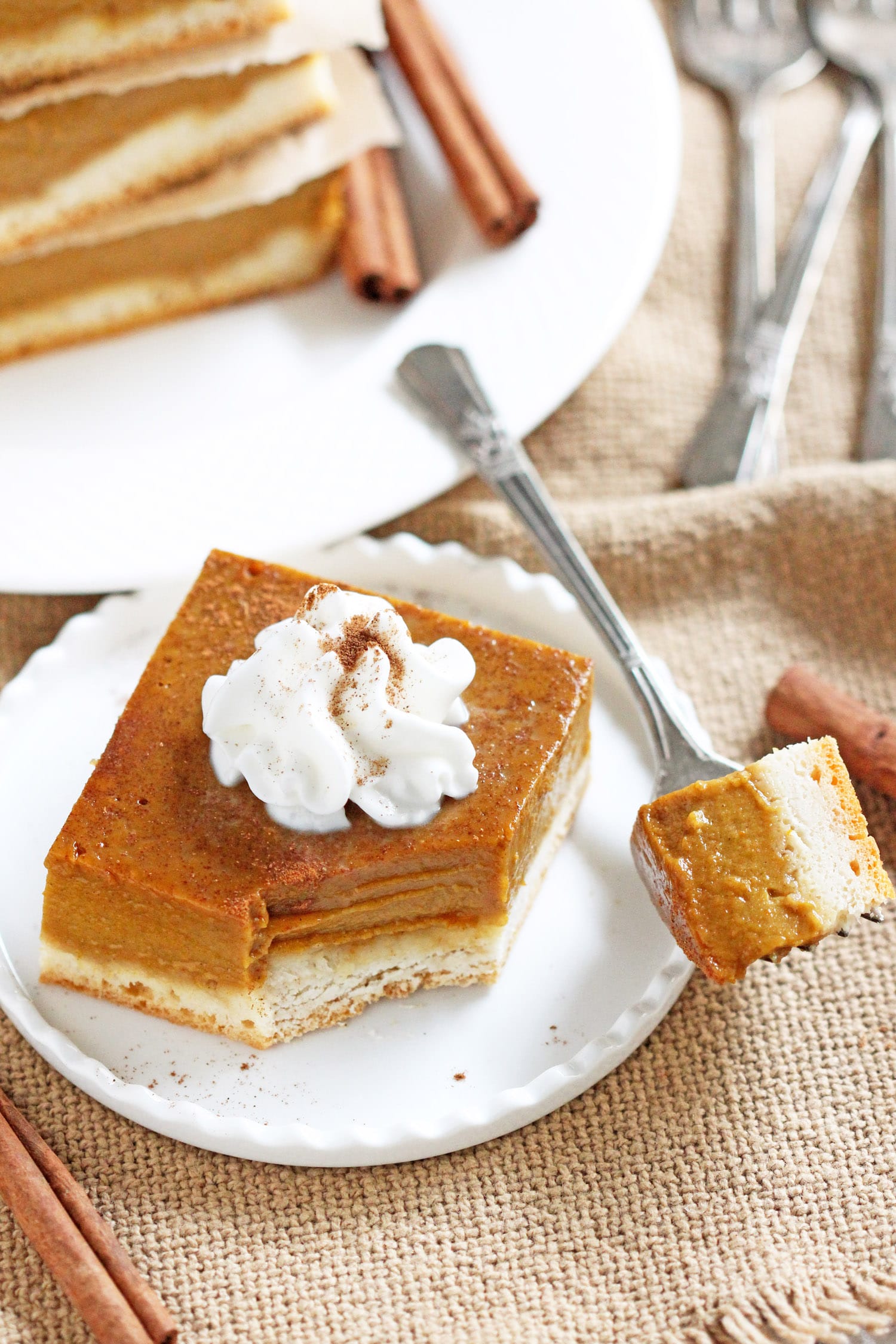 Guilt Free Pumpkin Pie Bars Recipe | Desserts With Benefits Blog