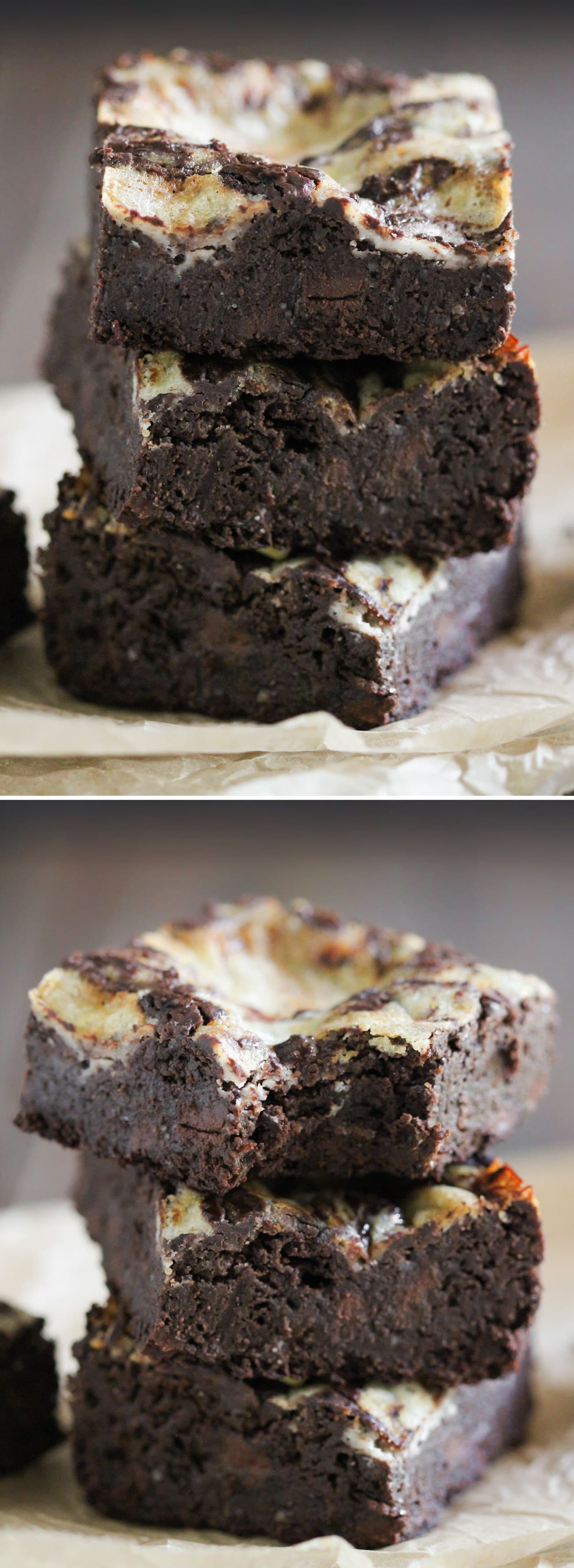 These Healthy Tiramisu Brownies are utterly LIFE-CHANGING. They’re decadent, uber fudgy, and topped with a rich mascarpone swirl. These brownies have got the important Tiramisu components: coffee, mascarpone, rum. One bite and you’d never believe these are sugar free, high fiber, high protein, and gluten free too! Healthy Dessert Recipes at the Desserts With Benefits Blog (www.DessertsWithBenefits.com)