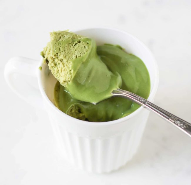 Matcha Green Tea Mug Cake, Recipe