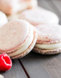 How to make Healthy Raspberry French Macarons! These are sweet, addicting, and packed with raspberry flavor, you'd never know they're made without white sugar, artificial flavorings, and artificial food dyes! These are all natural, low fat, and gluten free. PERFECT for Valentine's Day, birthdays and gifting! Healthy Dessert Recipes at the Desserts With Benefits Blog (www.DessertsWithBenefits.com)