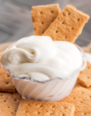 This 90-calorie Cheesecake Dip is ultra creamy, sweet, and satisfying. It tastes just like cheesecake batter, except it's sugar free, low fat, low carb, and high protein! All you need are 4 ingredients and a few minutes to make this secretly healthy, no-bake dessert dip!