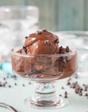 4-ingredient No-Churn Chocolate Fudge Ice Cream