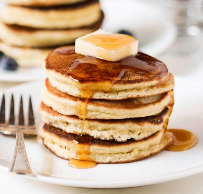 The FLUFFIEST Low Carb Coconut Flour Pancakes Recipe