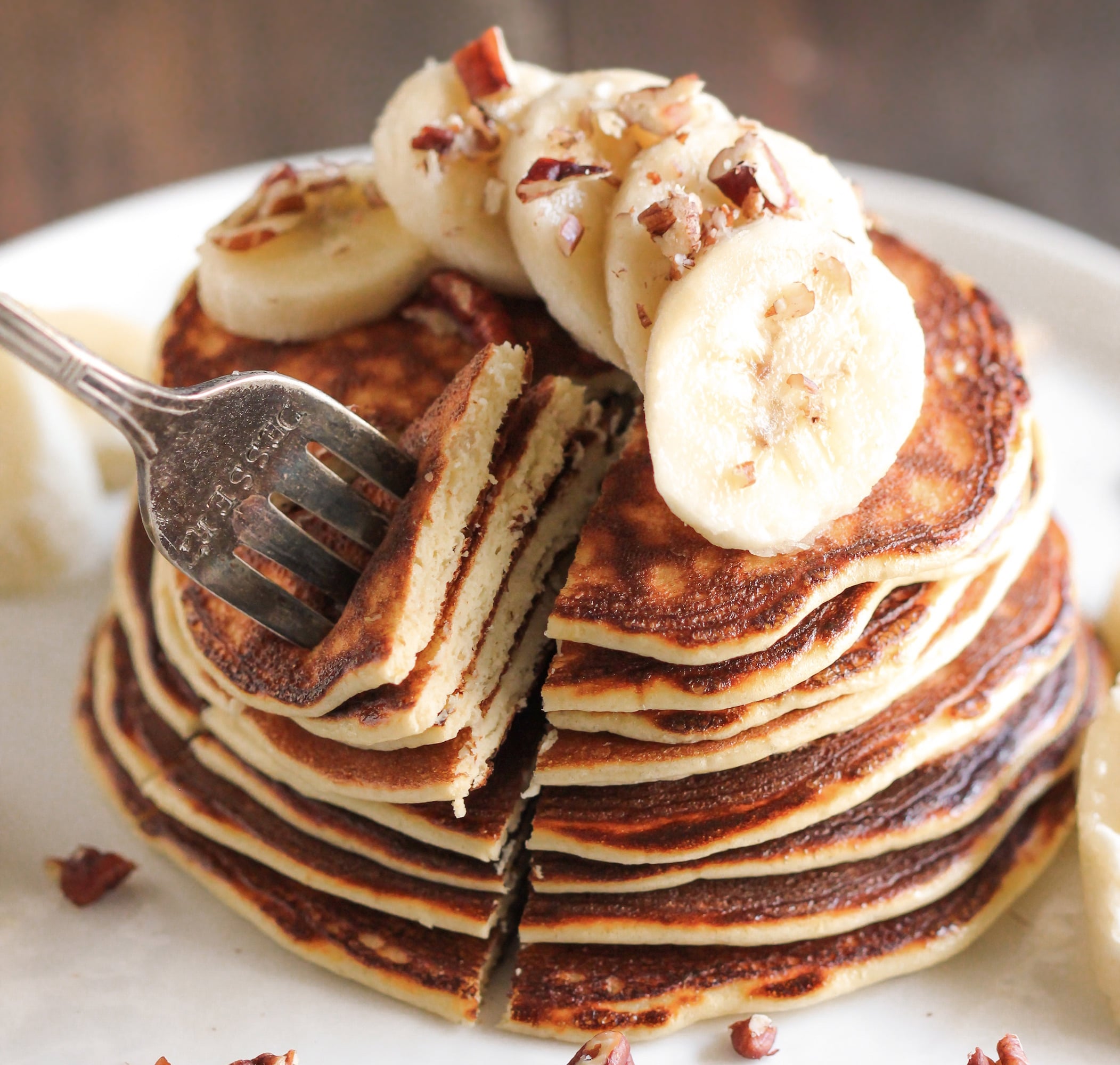 Healthy Banana Protein Pancakes