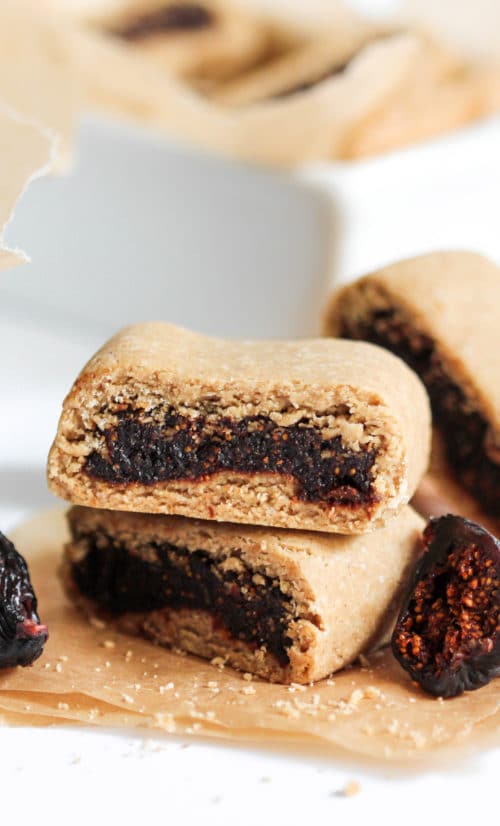 Healthy Homemade Fig Bar Recipe | no sugar added, gluten free, vegan