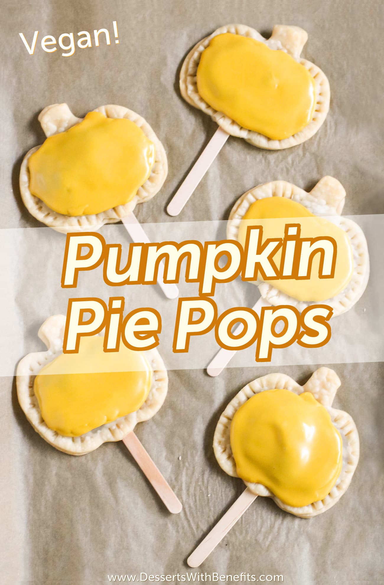 Pumpkin Pie Pops -- where Pumpkin Pie meets limited edition Pumpkin Pie Pop Tarts meets secretly good-for-you deliciousness! They’re rich and sweet to satisfy your sweet tooth, and they’re secretly vegan, dairy free, and low sugar too! What can be better than homemade pumpkin pie filling all wrapped up in a flavorful pie crust? Everything about these screams Fall, Halloween, cool weather, fuzzy sweaters, and good feels. These are a guaranteed crowdpleaser, and definitely a dessert to impress!