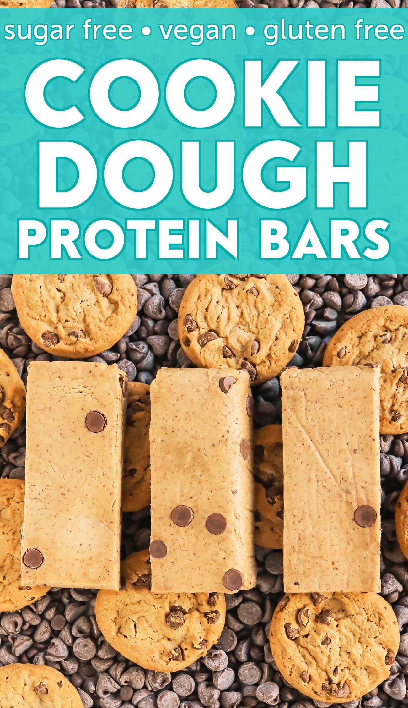 Tired of shelling out cash for protein bars at the store? Make these Cookie Dough Protein Bars instead, thanks to The DIY Protein Bars Cookbook -- 48 no-bake homemade protein bars recipes to satisfy your sweet tooth! With sugar free, gluten free, dairy free, and vegan options.