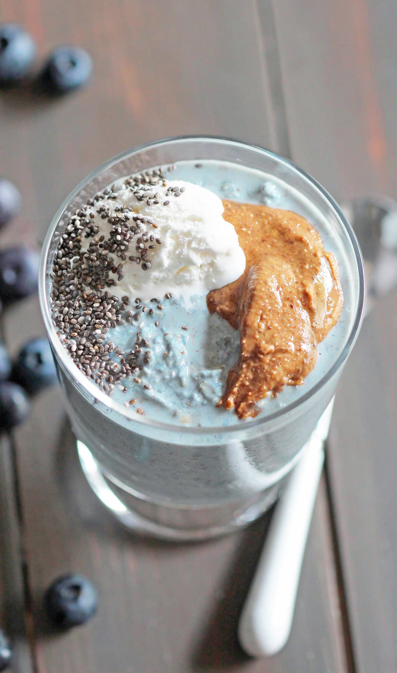 Healthy Blue Overnight Oats (gluten free, vegan)