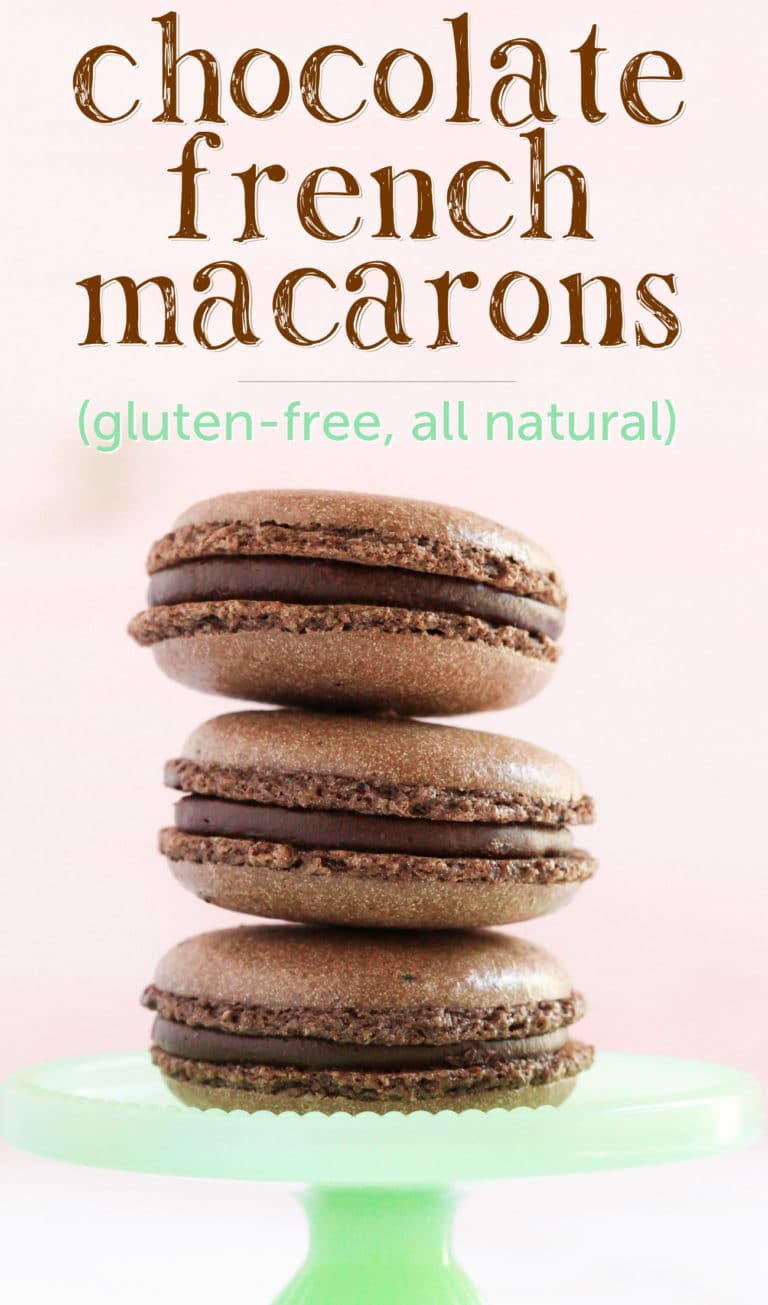 Healthier Gluten Free Chocolate French Macarons | Desserts With Benefits