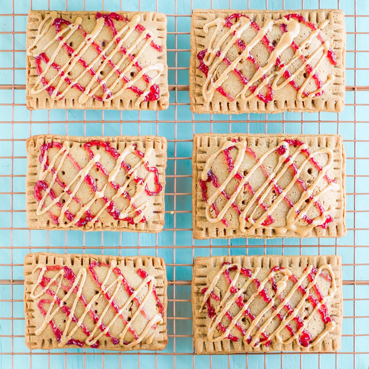 Homemade Peanut Butter and Jelly Toaster Pastries (gluten free, high protein, made with less sugar)