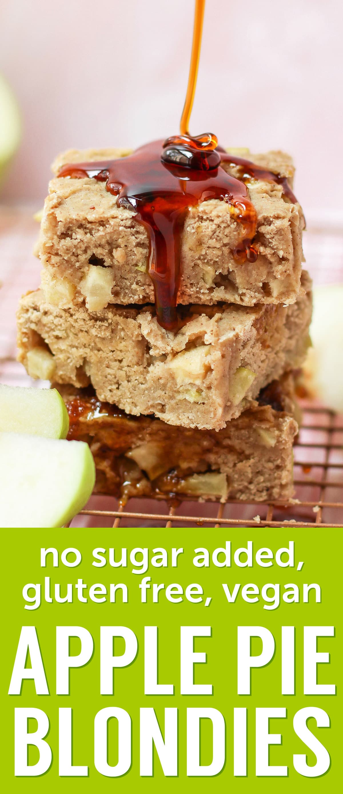 Gluten Free Vegan Apple Pie Blondies